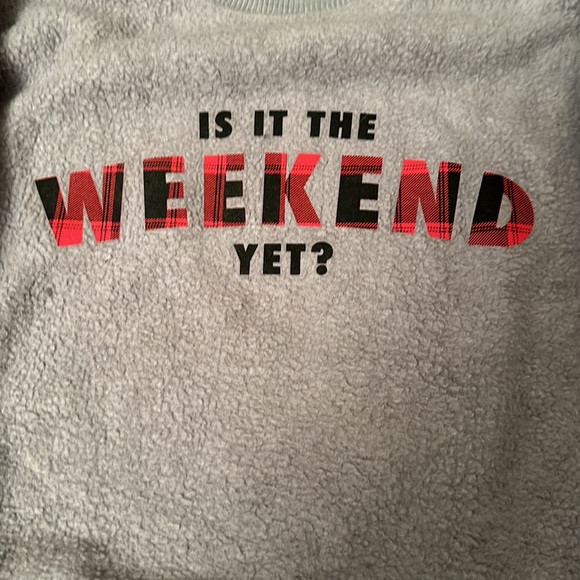 Nobo Soft Grey Sweatshirt “Is it the Weekend yet?” - XXXL - Picture 2 of 3
